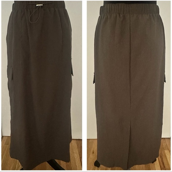 Alice Blue Drawstring Cargo Midi Skirt - Size L - Picture 2 of 5